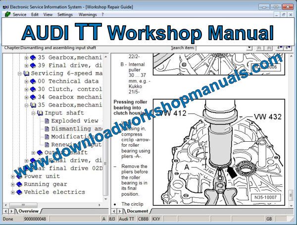 AUDI TT Workshop Manual